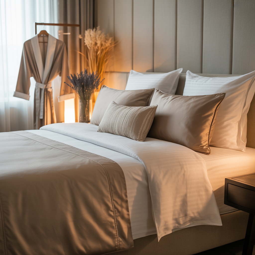 Hotel bed linen and duvet collection